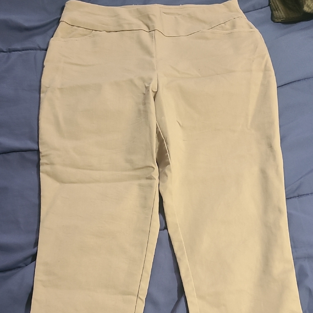 Women's Petite Light Khaki Pants